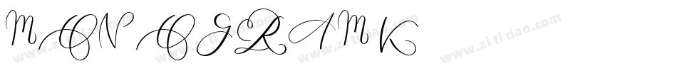 MONOGRAM K字体转换